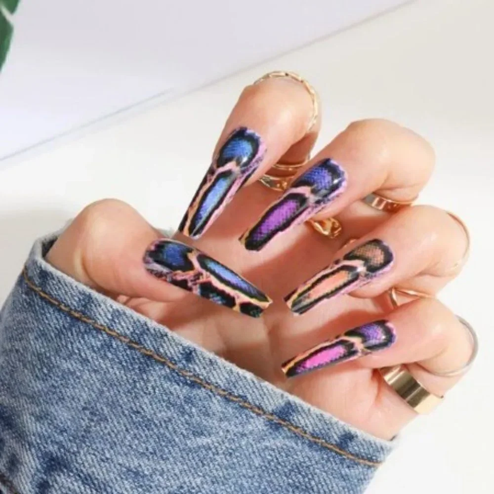 SNAKESKIN PRINT PRESS-ON NAILS